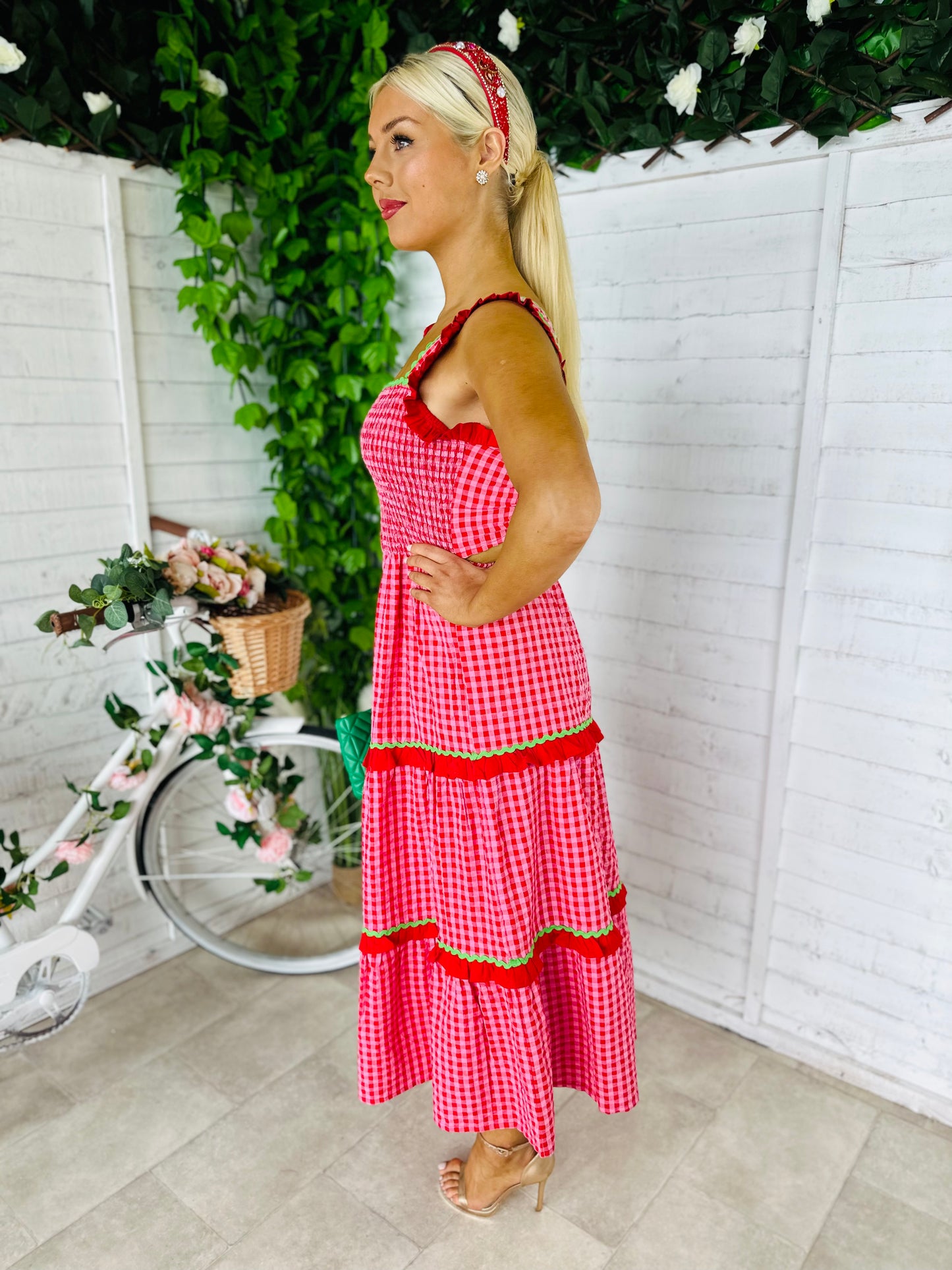 Filippa Gingham Midaxi Dress