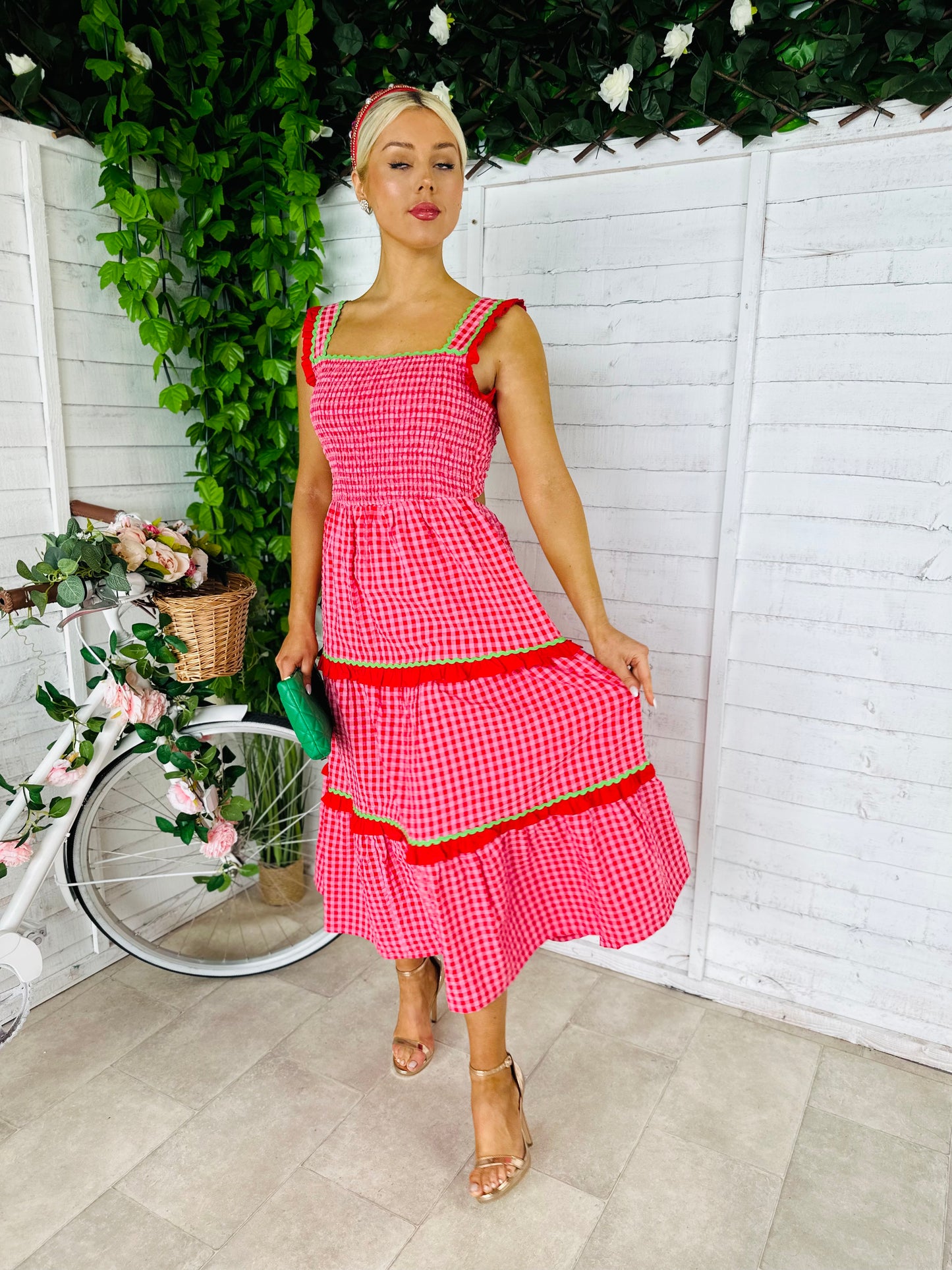 Filippa Gingham Midaxi Dress