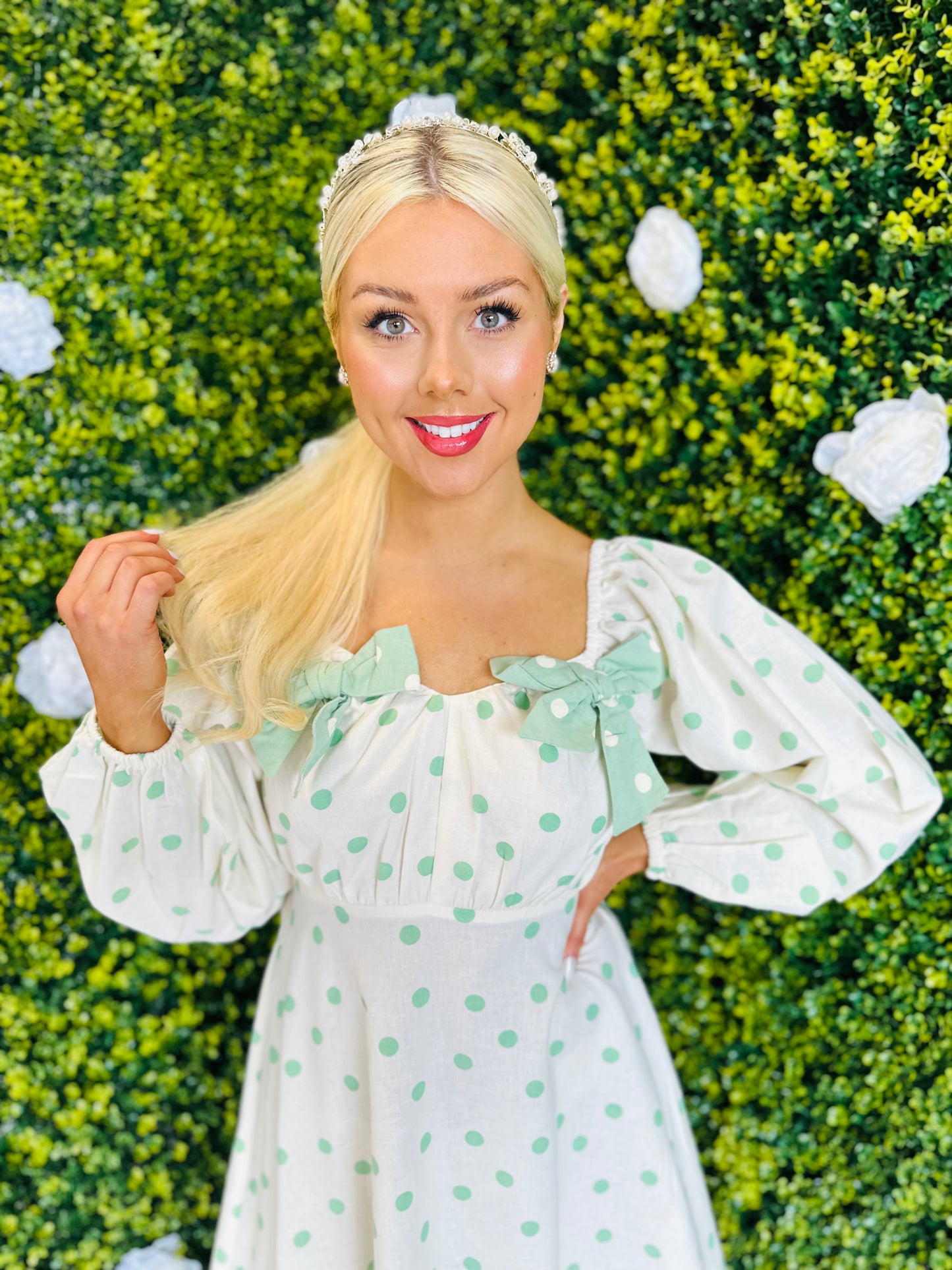 Priscilla Bow Detail Dress