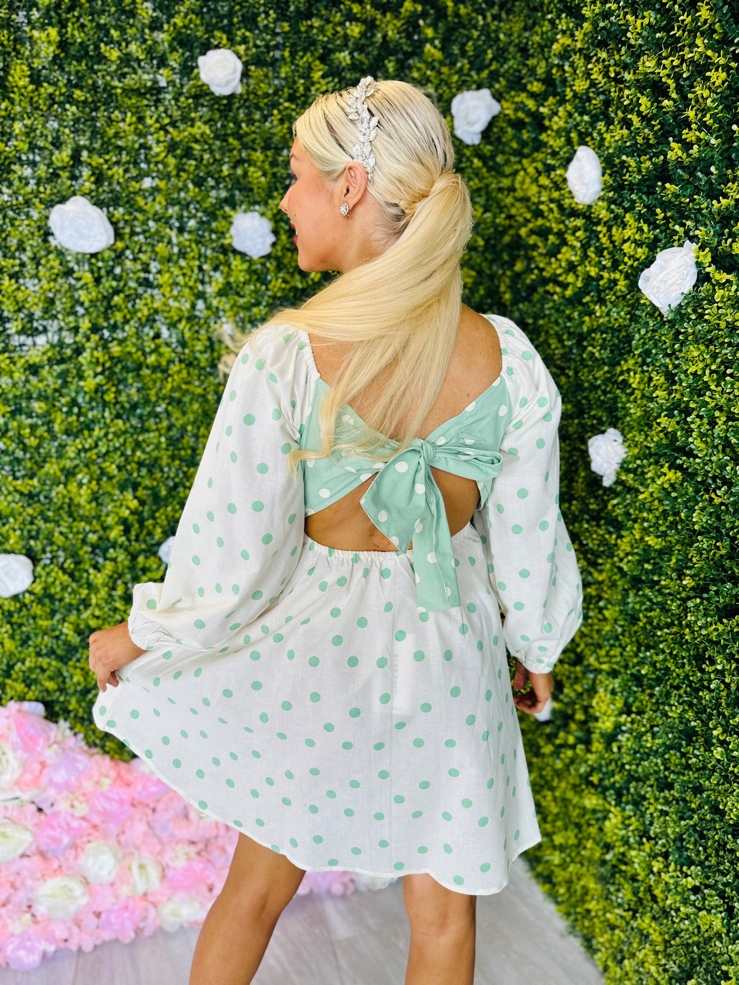 Priscilla Bow Detail Dress