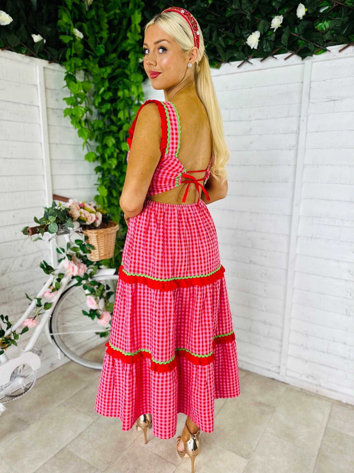 Filippa Gingham Midaxi Dress