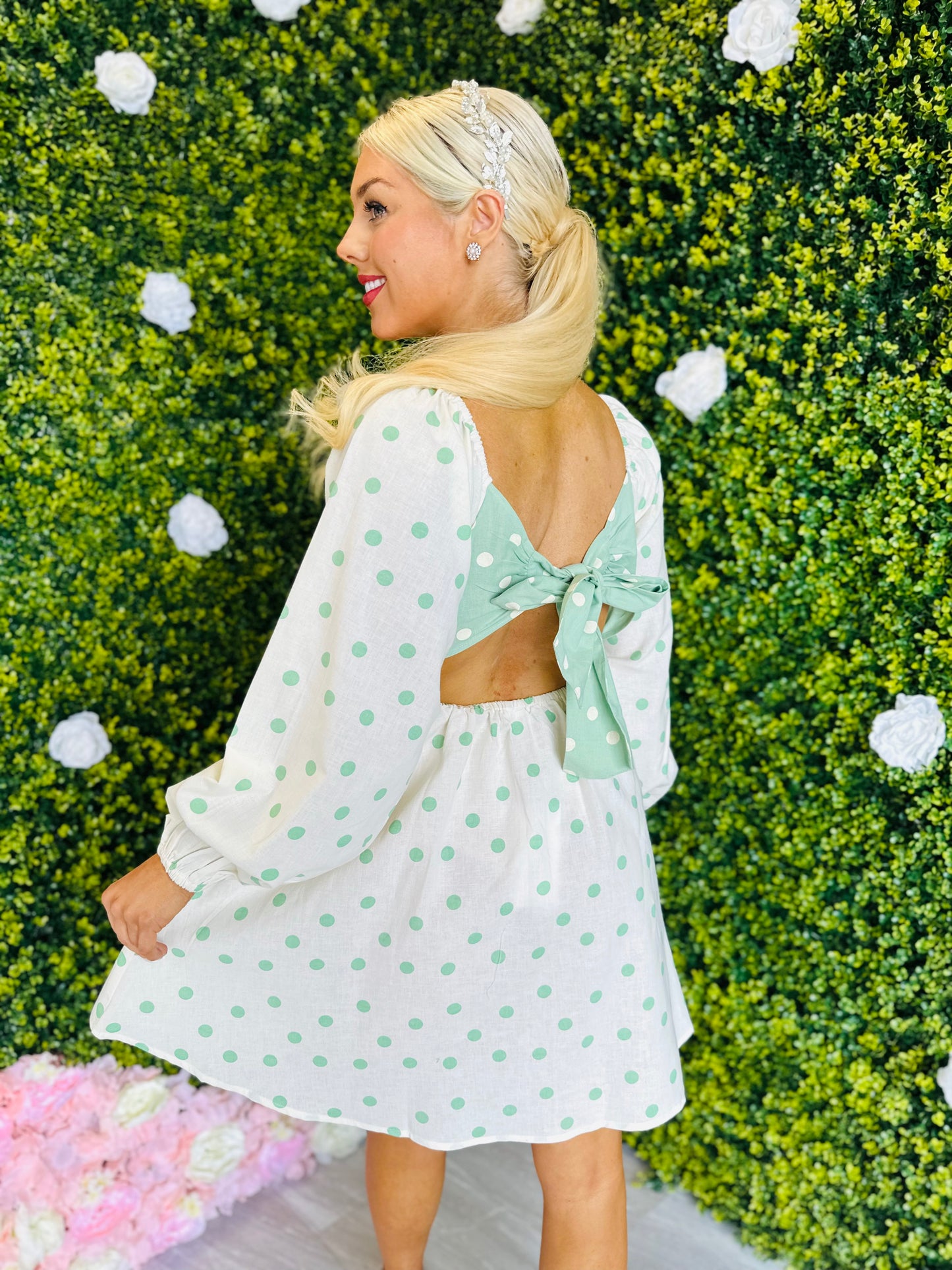 Priscilla Bow Detail Dress