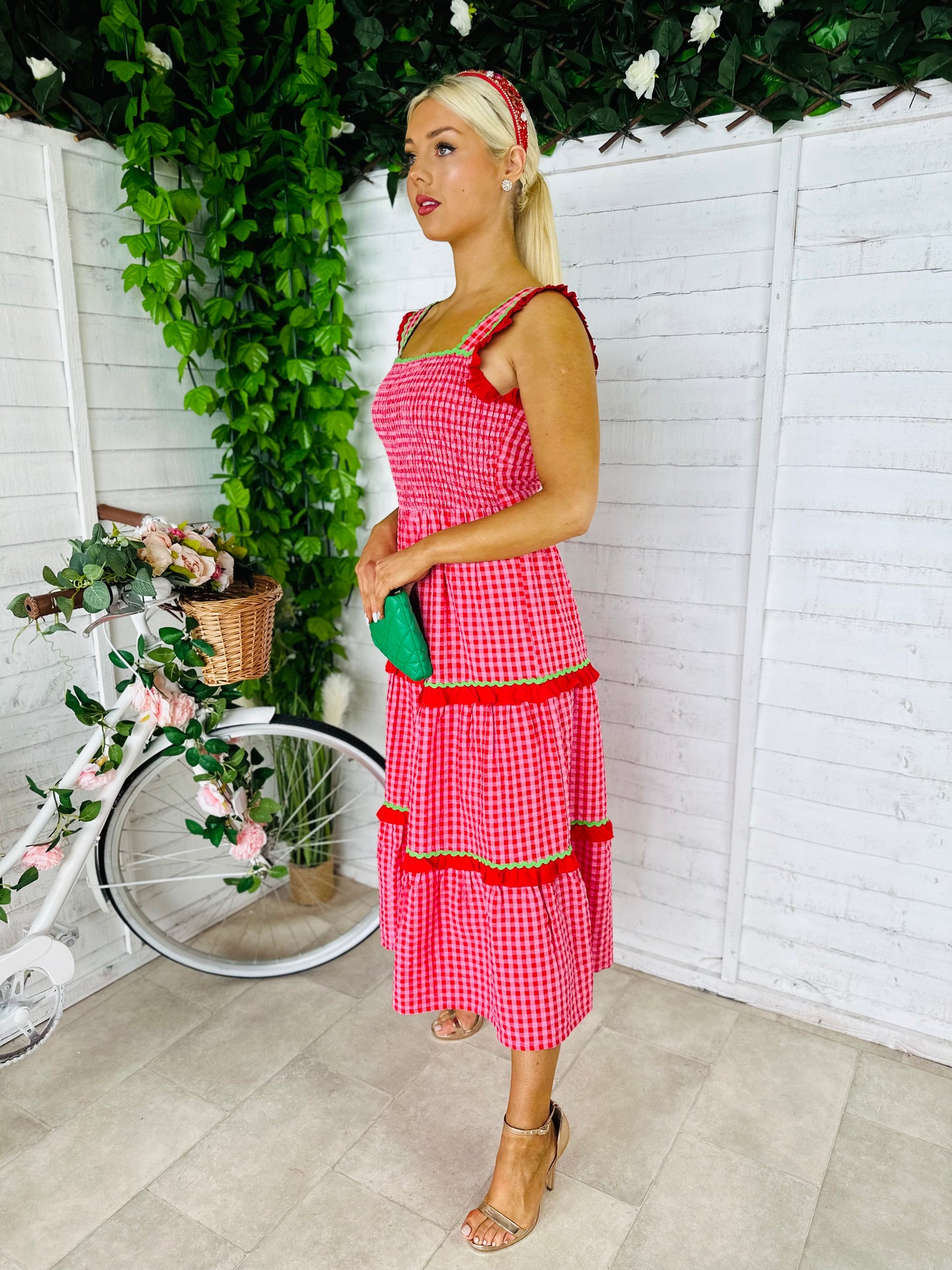Filippa Gingham Midaxi Dress