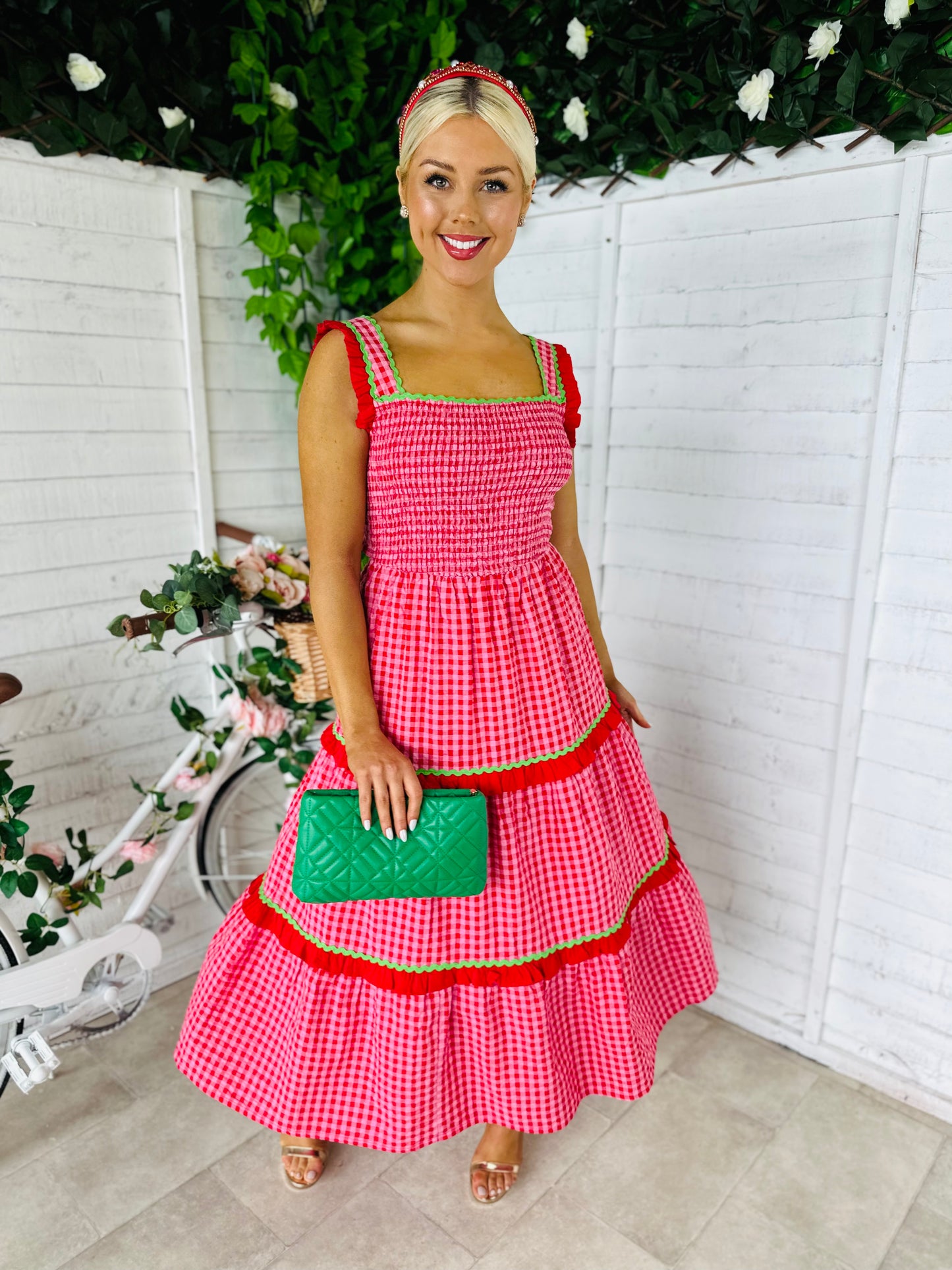 Filippa Gingham Midaxi Dress