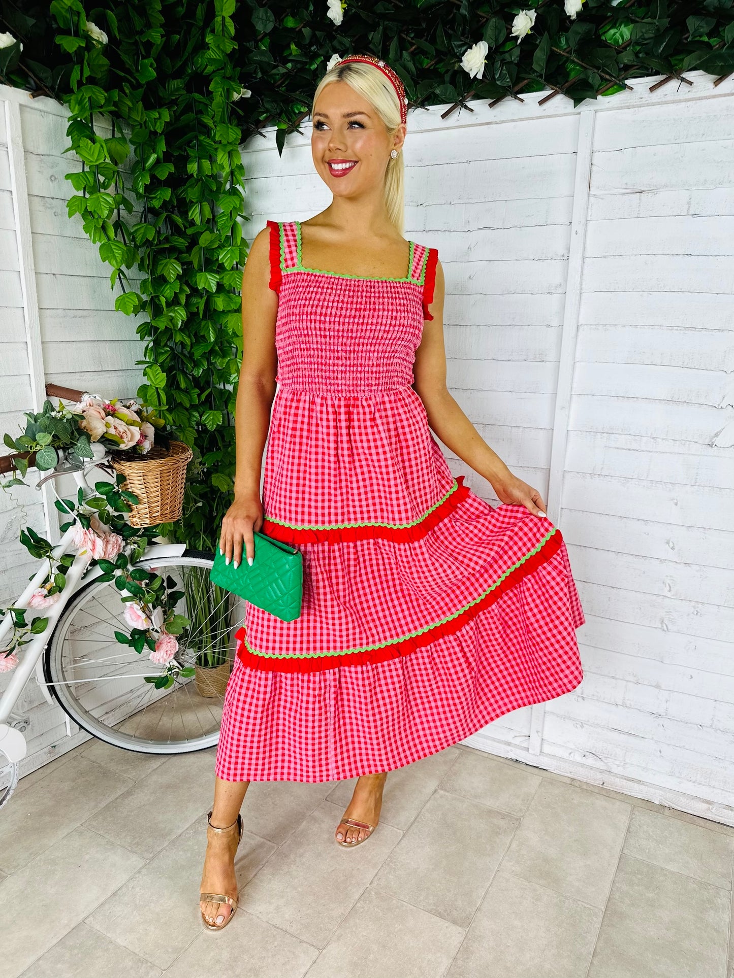 Filippa Gingham Midaxi Dress