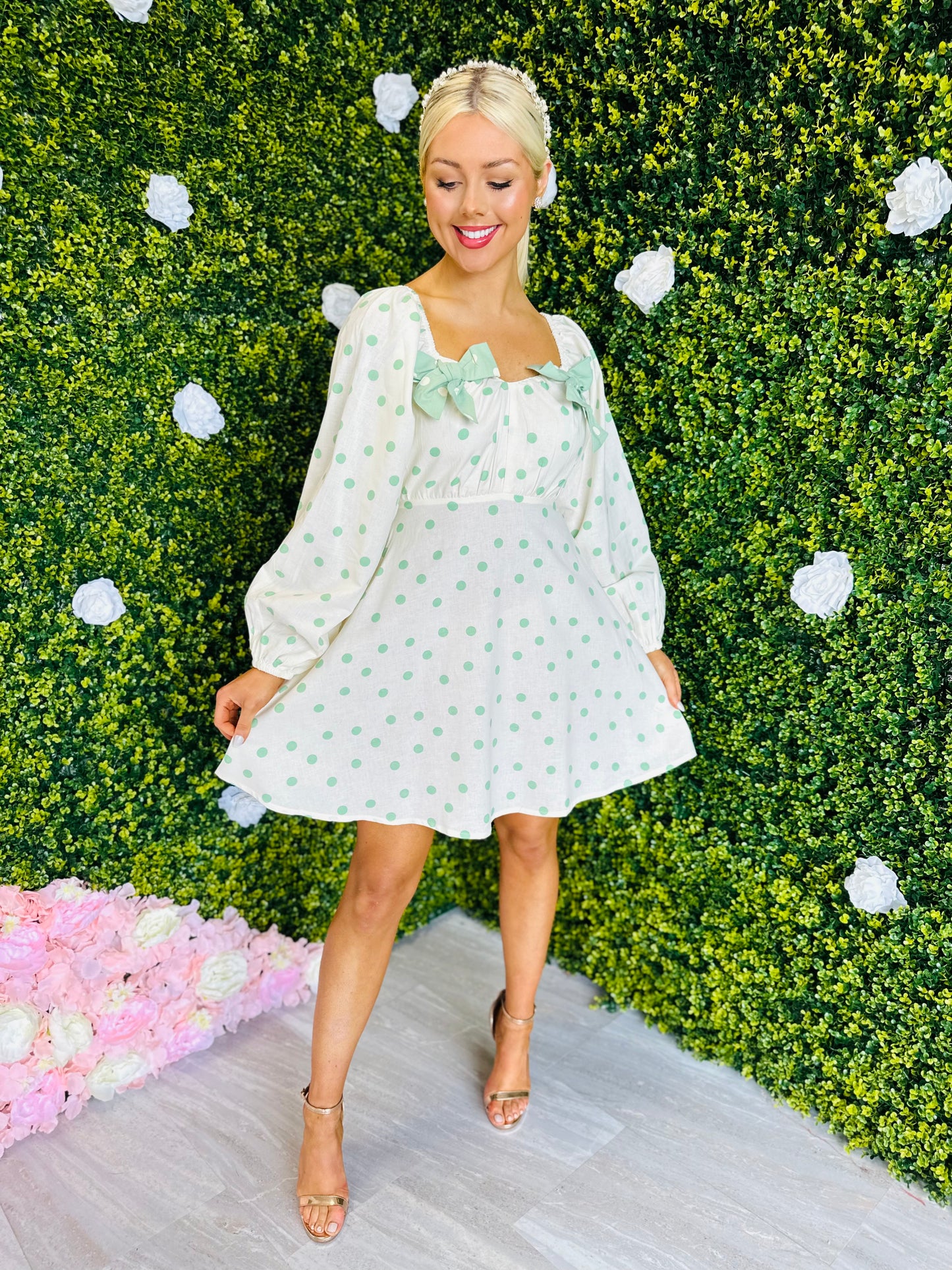 Priscilla Bow Detail Dress