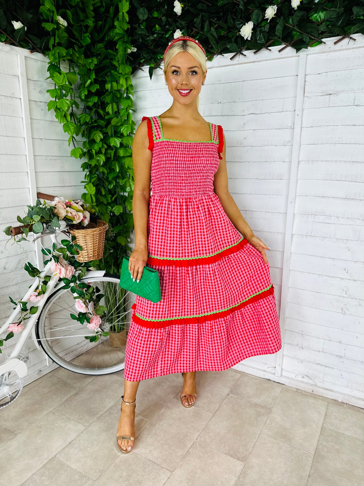 Filippa Gingham Midaxi Dress
