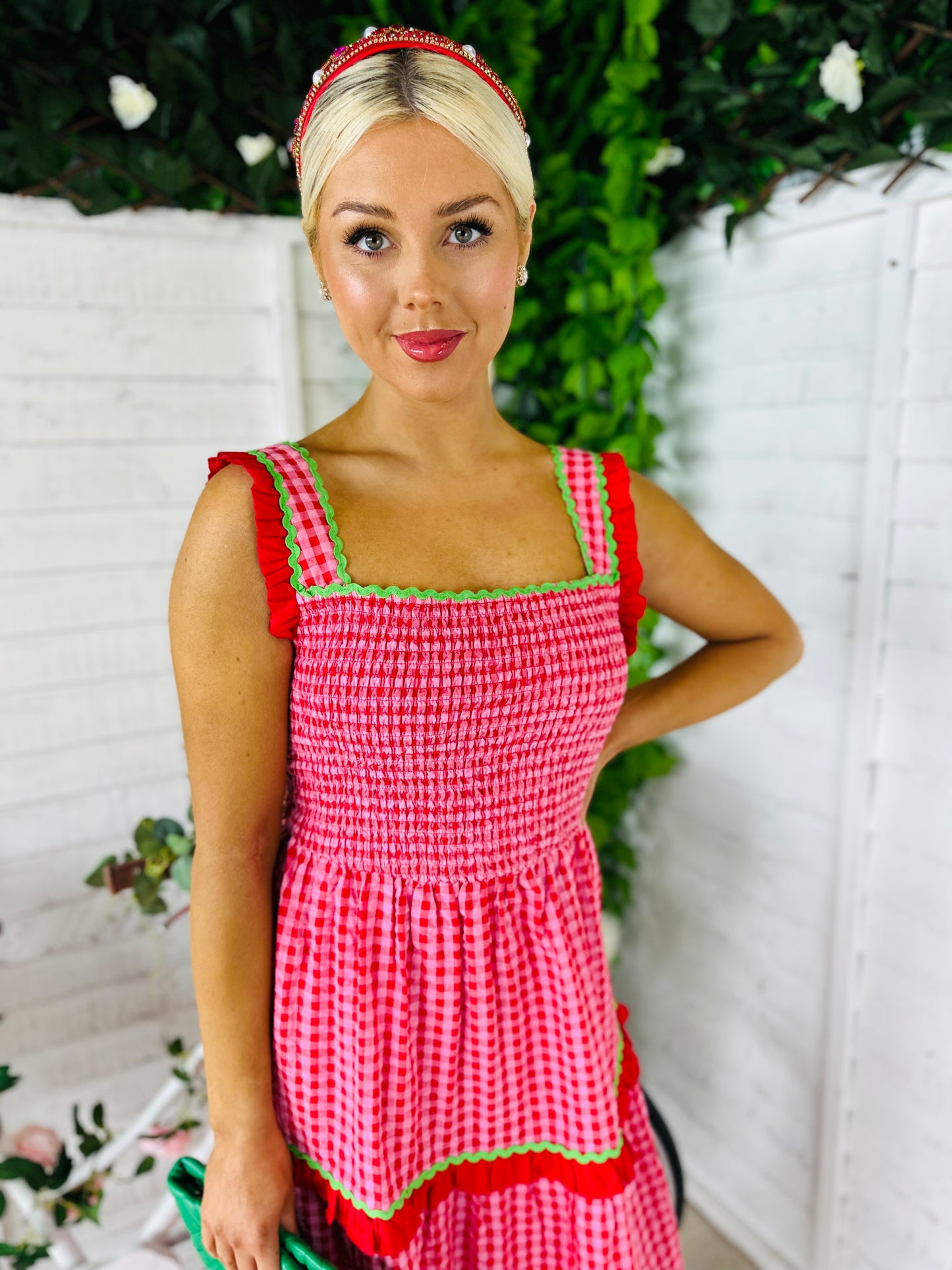 Filippa Gingham Midaxi Dress