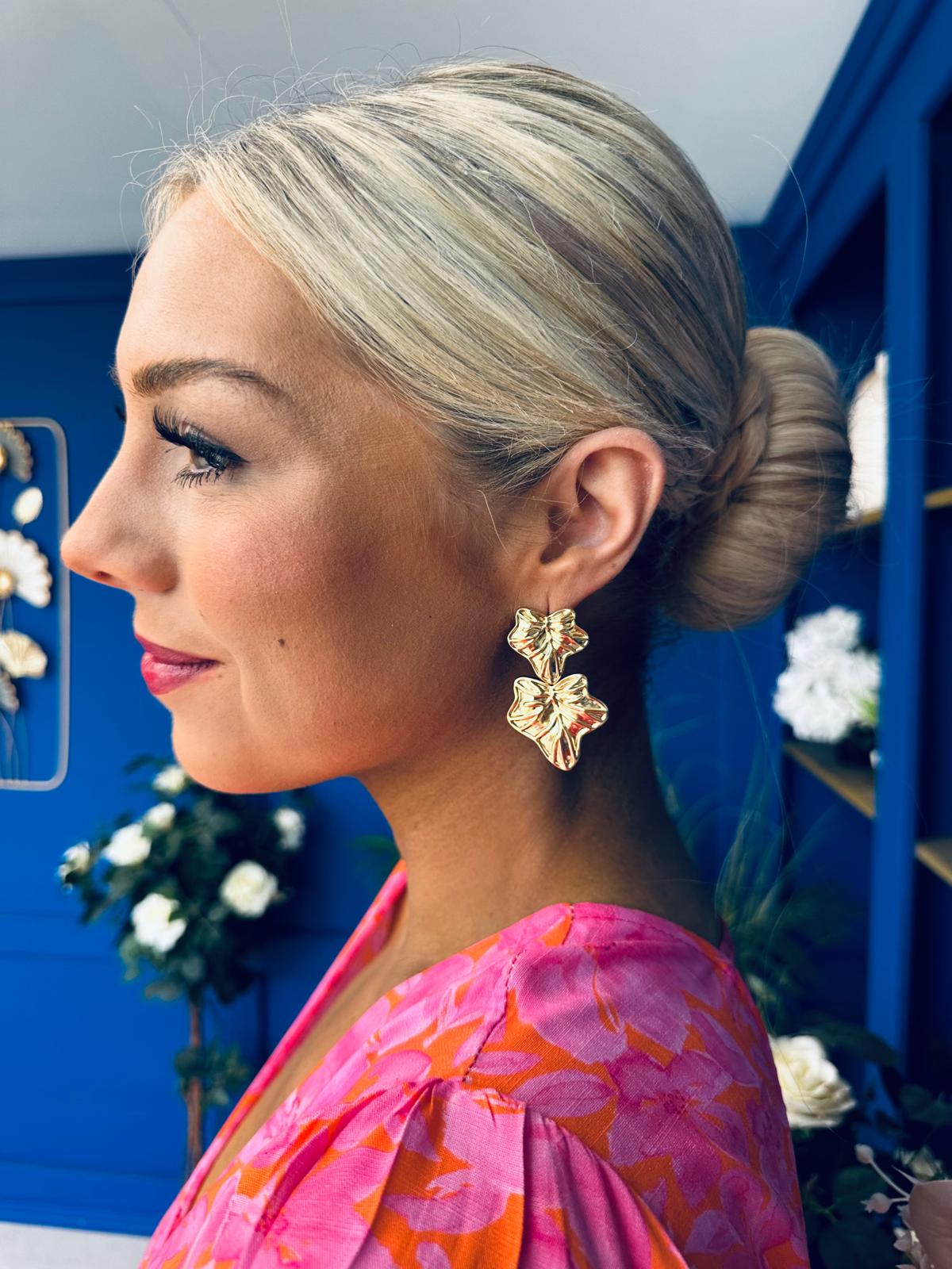 Sadie Drop Earrings Gold