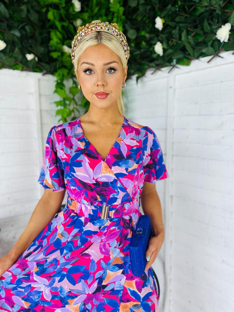 Fawn Maxi Dress Print Purple