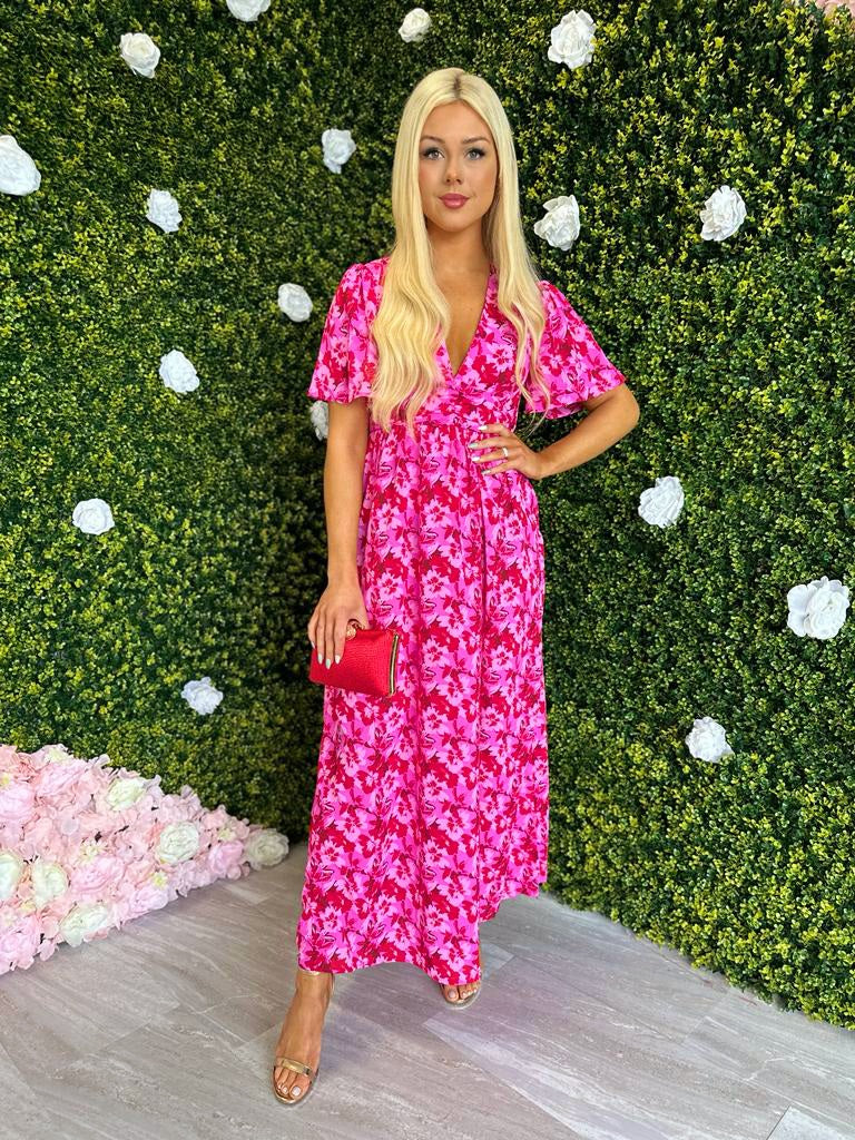 Yvette Midaxi Dress Pink