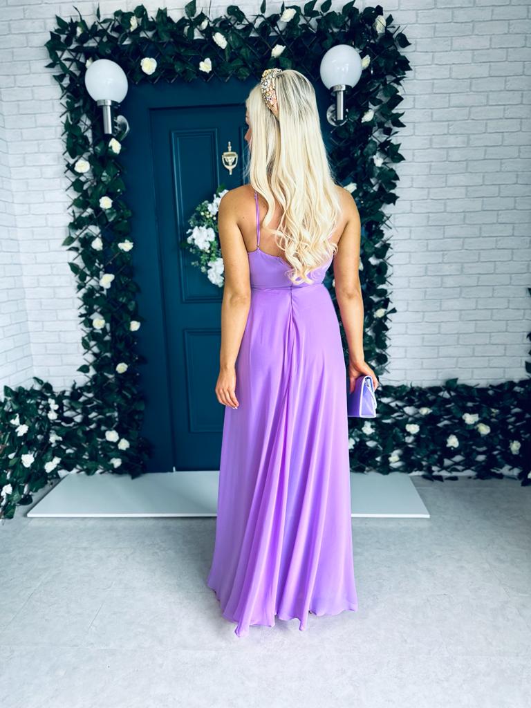 Lyndell Cape Jumpsuit Lilac