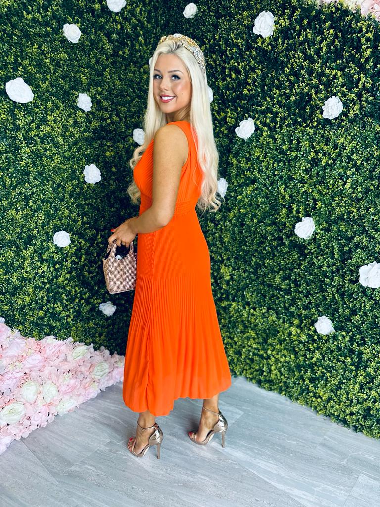 Keley Banded Dress Orange