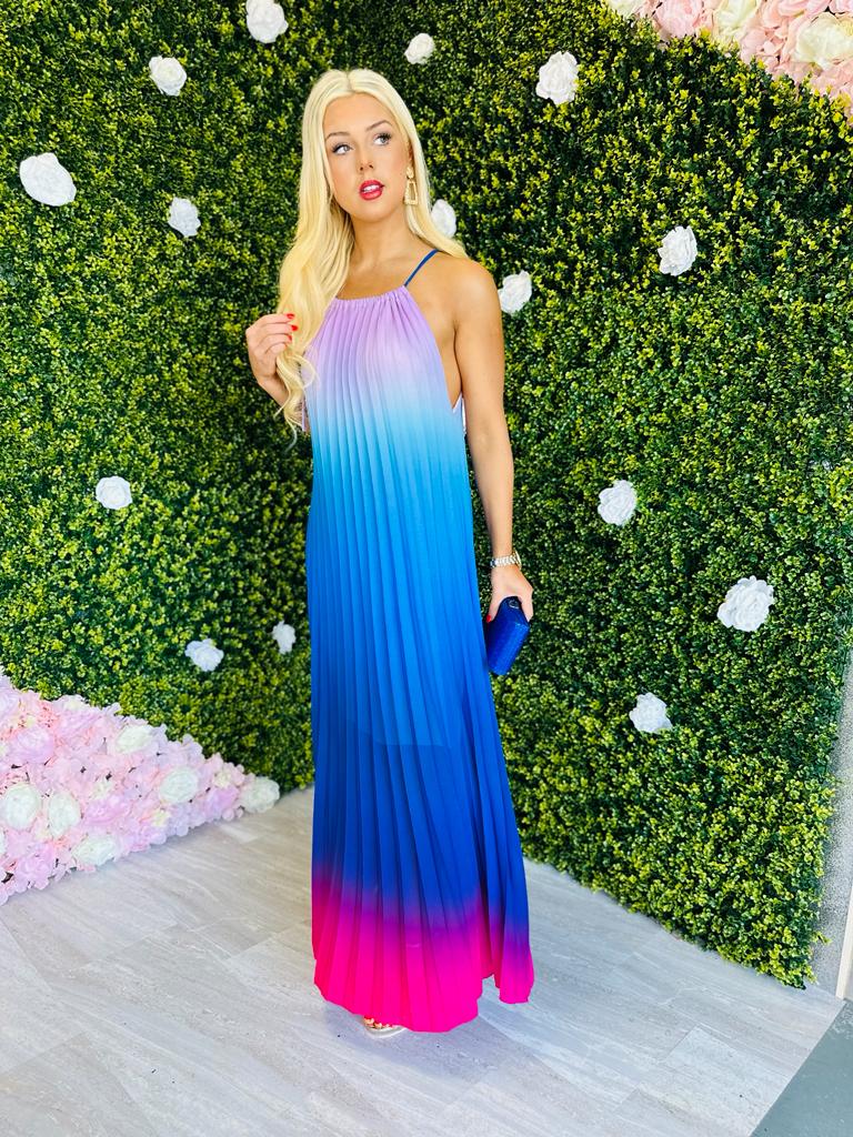 Russell Maxi Dress Ombre Blue