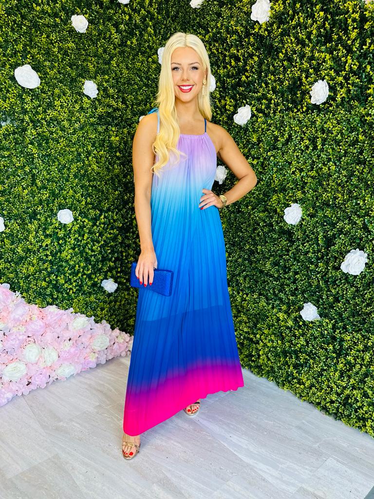 Russell Maxi Dress Ombre Blue