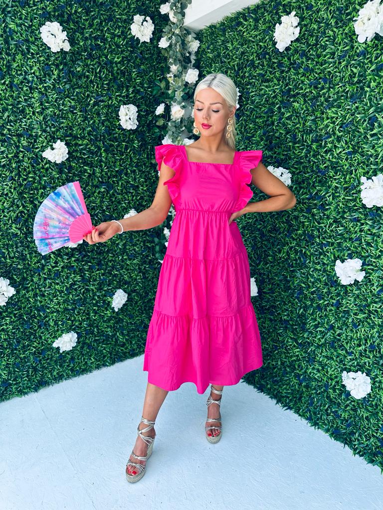 Tiff Maxi Dress Fuchsia