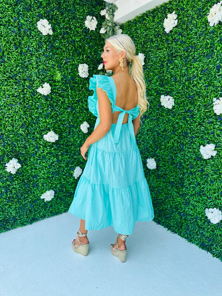 Tiff Maxi Dress Aqua