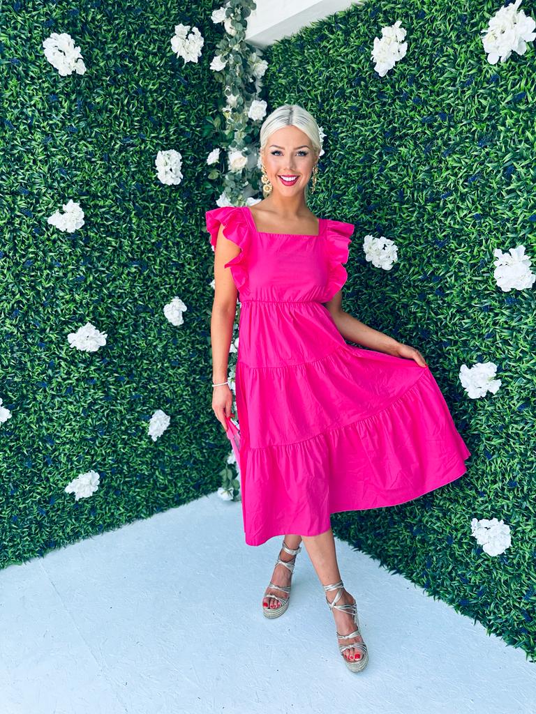 Tiff Maxi Dress Fuchsia