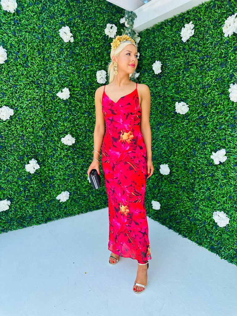 Rua Slinky Maxi Dress Rouge