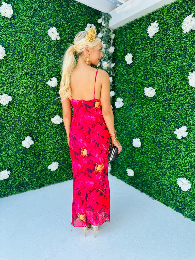 Rua Slinky Maxi Dress Rouge