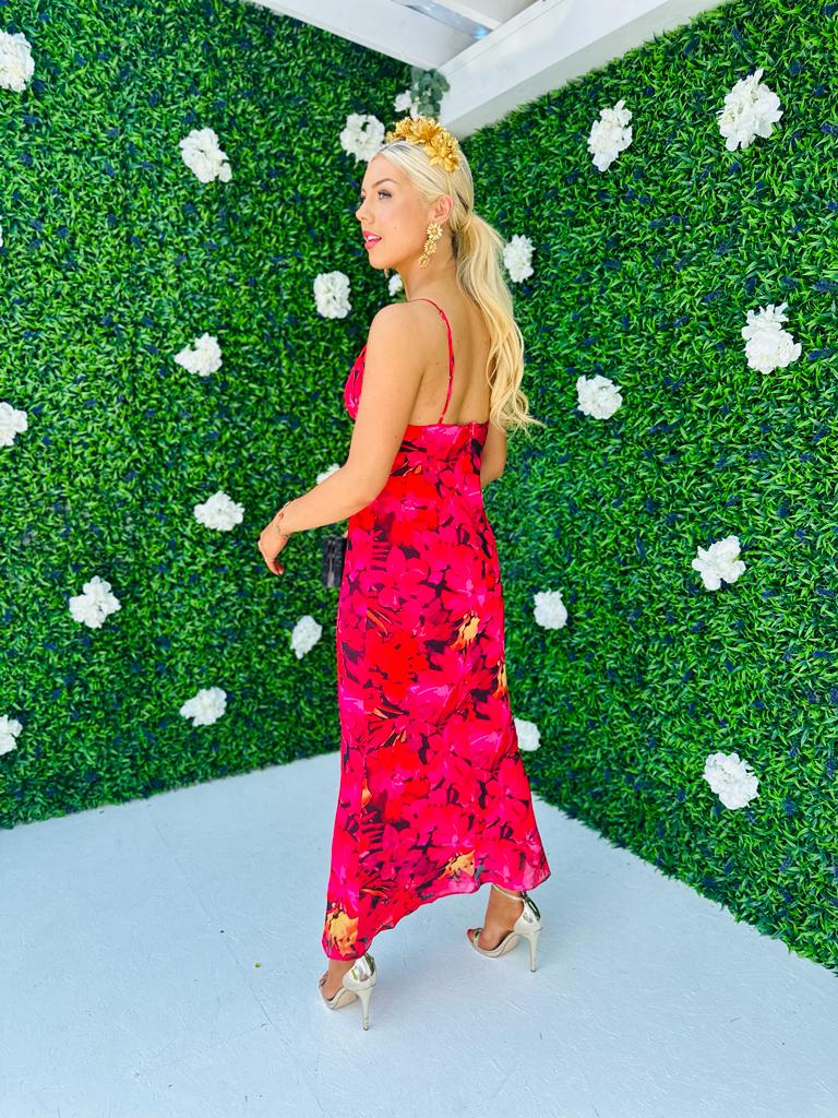 Rua Slinky Maxi Dress Rouge