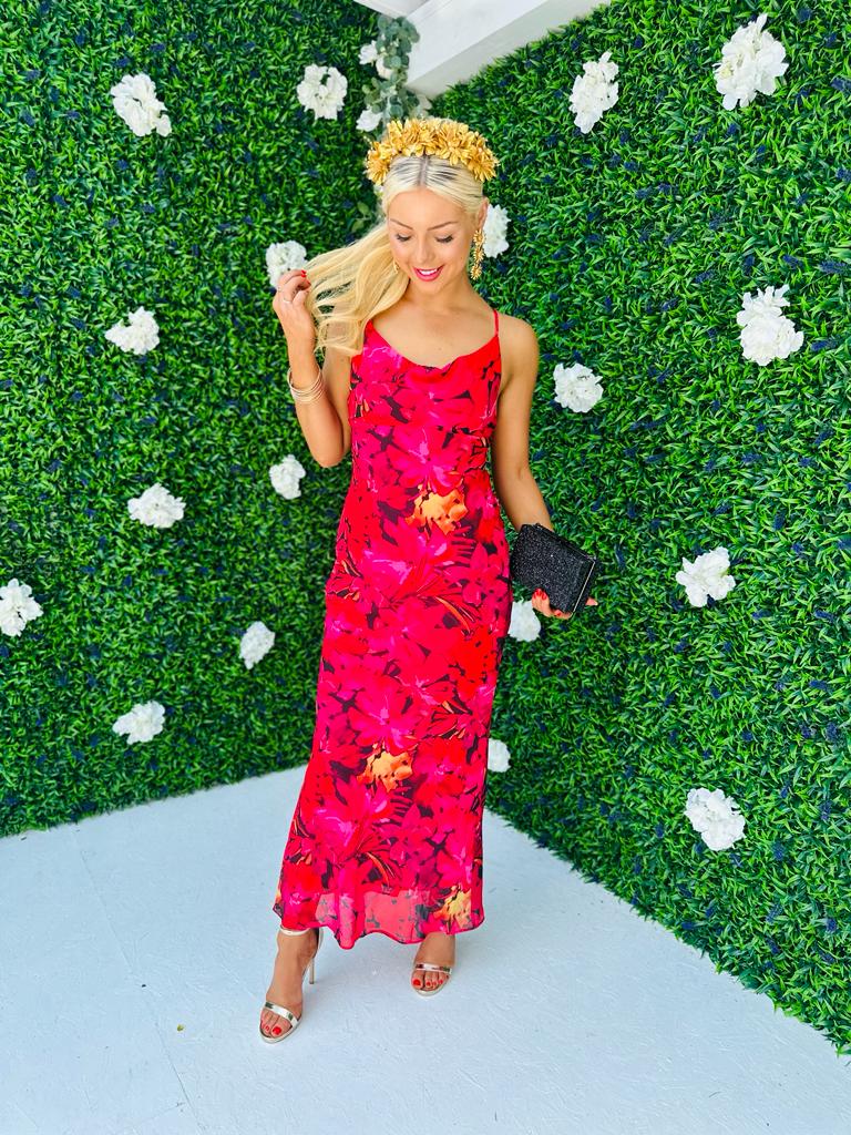 Rua Slinky Maxi Dress Rouge