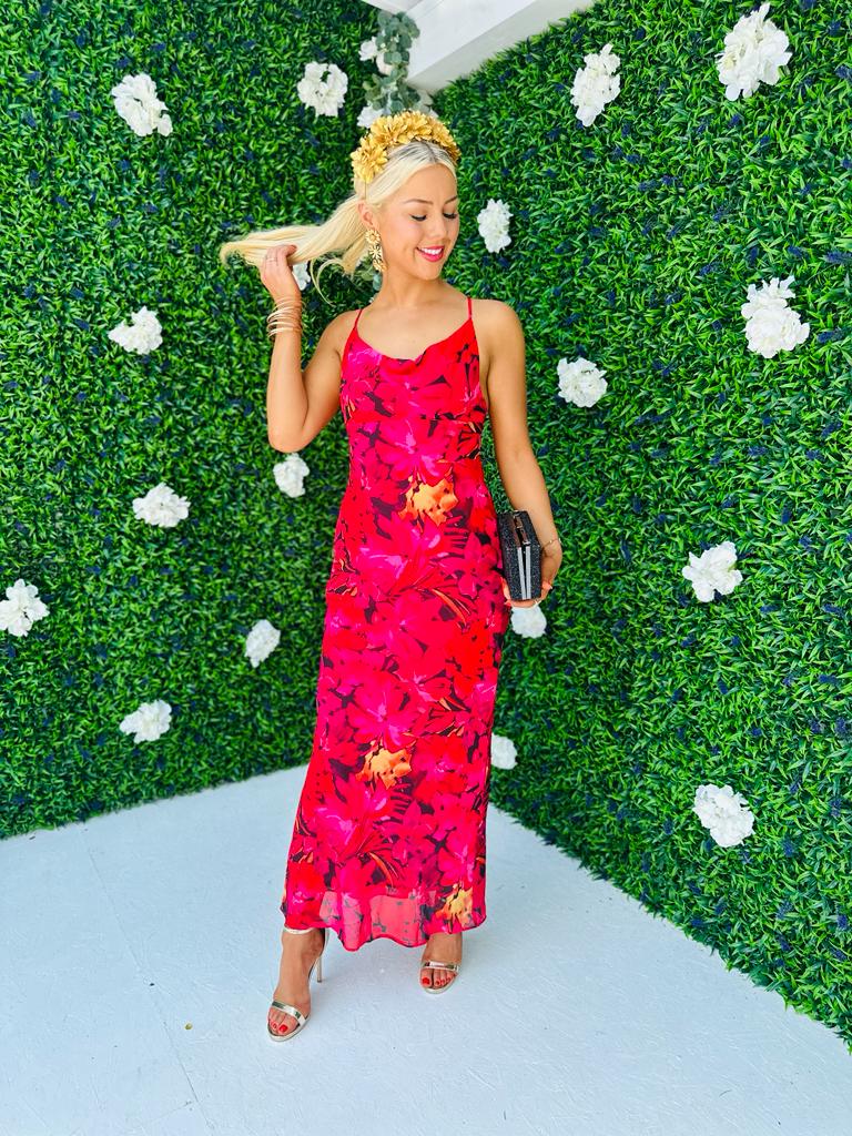 Rua Slinky Maxi Dress Rouge