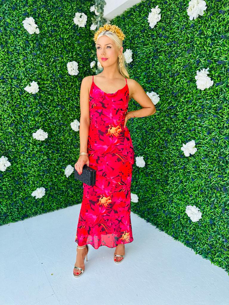 Rua Slinky Maxi Dress Rouge