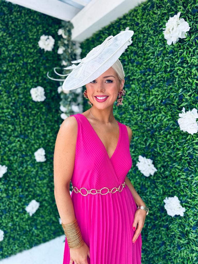 Rocco Pleated Dress Fuchsia