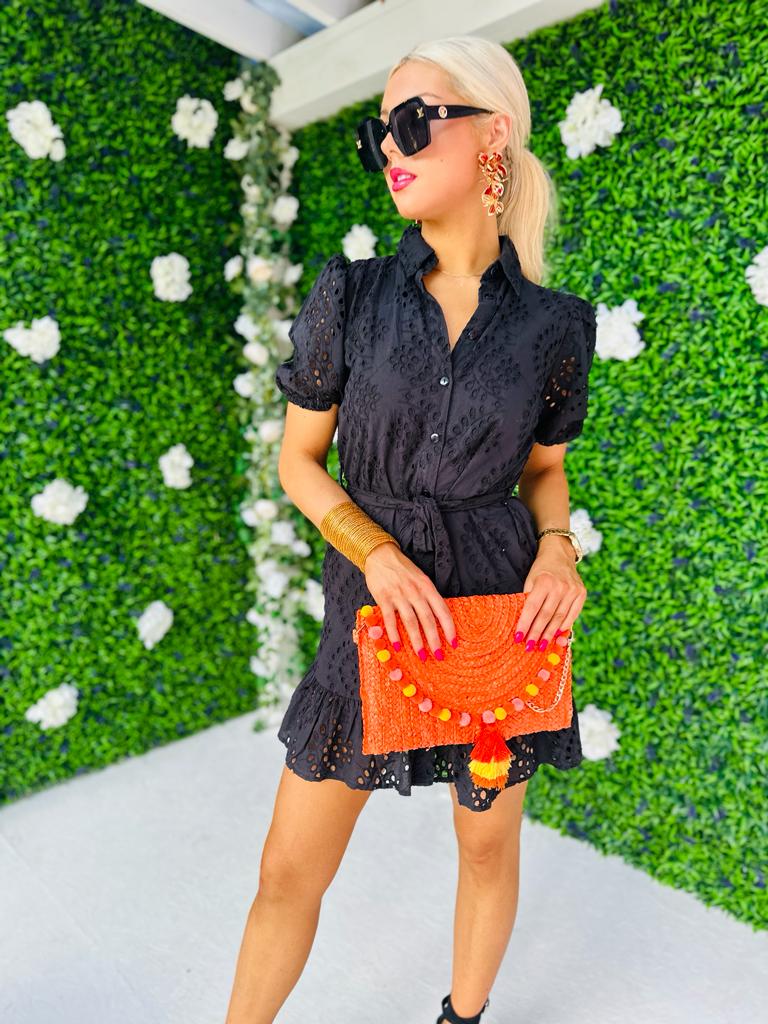 Mini Straw Bag Amber