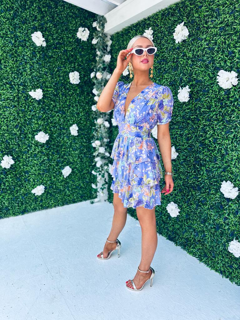 Rylan Mini Dress Floral Lilac