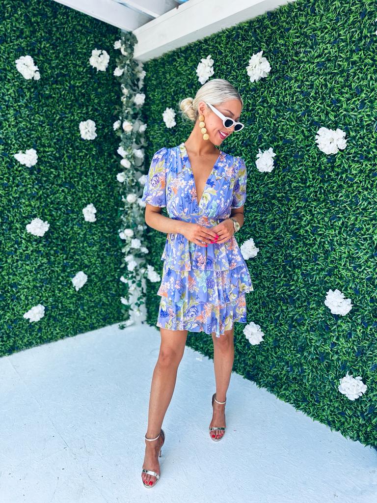 Rylan Mini Dress Floral Lilac