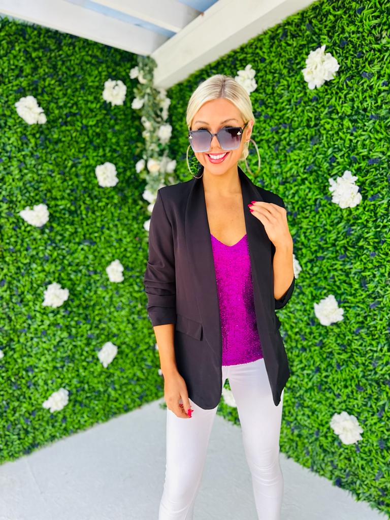 Pam Tailored Blazer Black