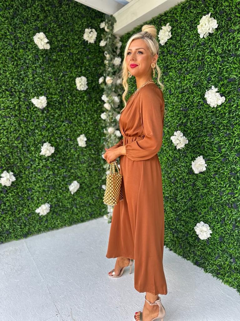 Noelle Belted Maxi Dress Hazel