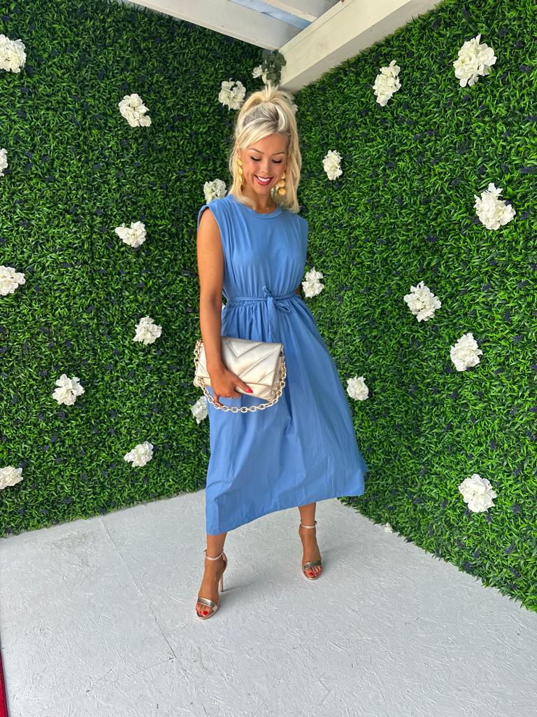 Odeon Midi Dress Blue