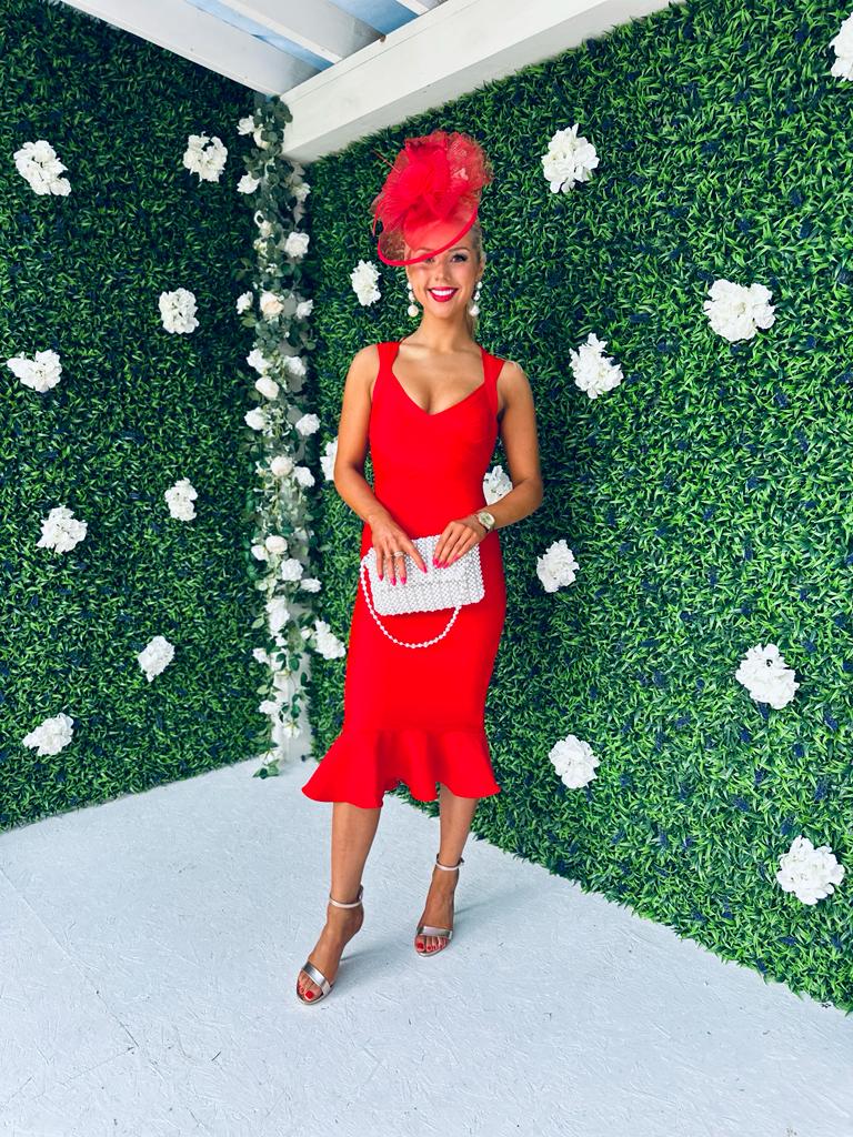 Cher Occasion Midi Dress Rouge