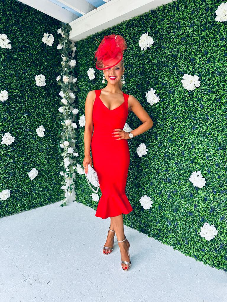 Cher Occasion Midi Dress Rouge