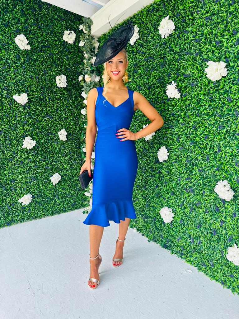 Cher Occasion Midi Dress Royal