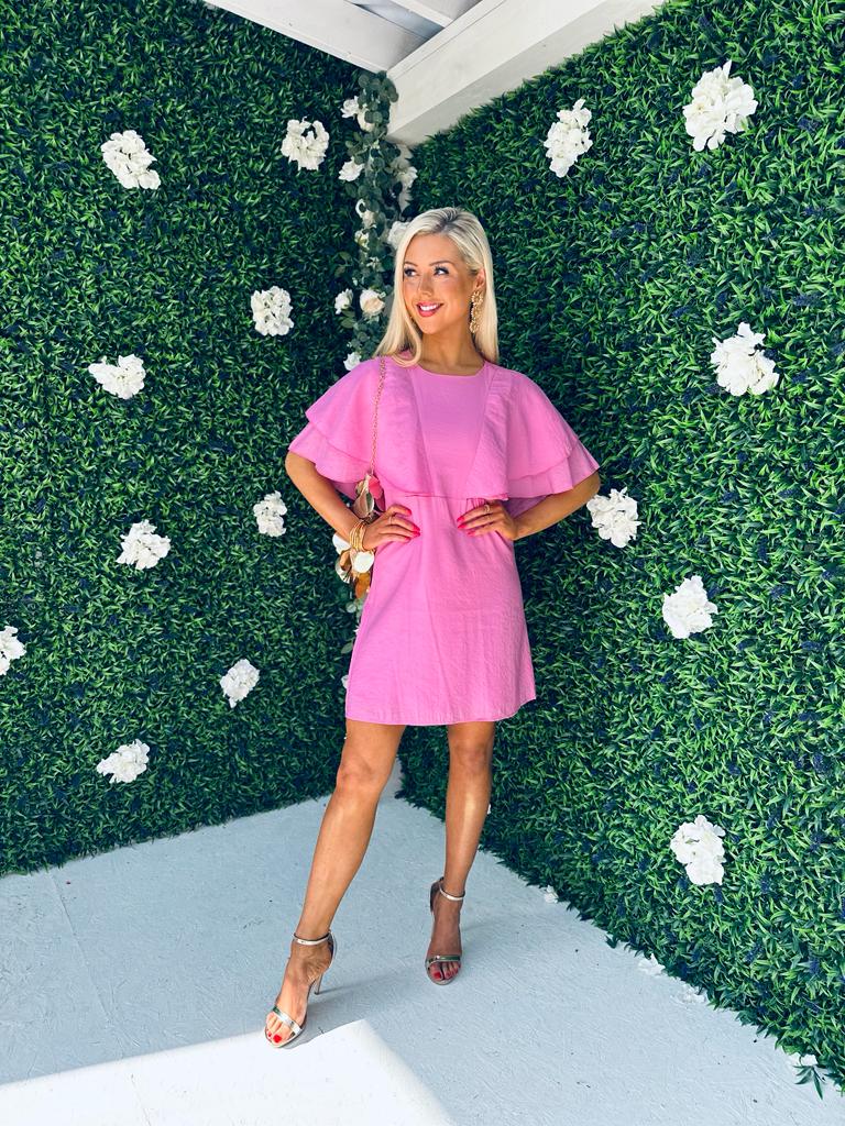 Sinead Detail Mini Dress Pink