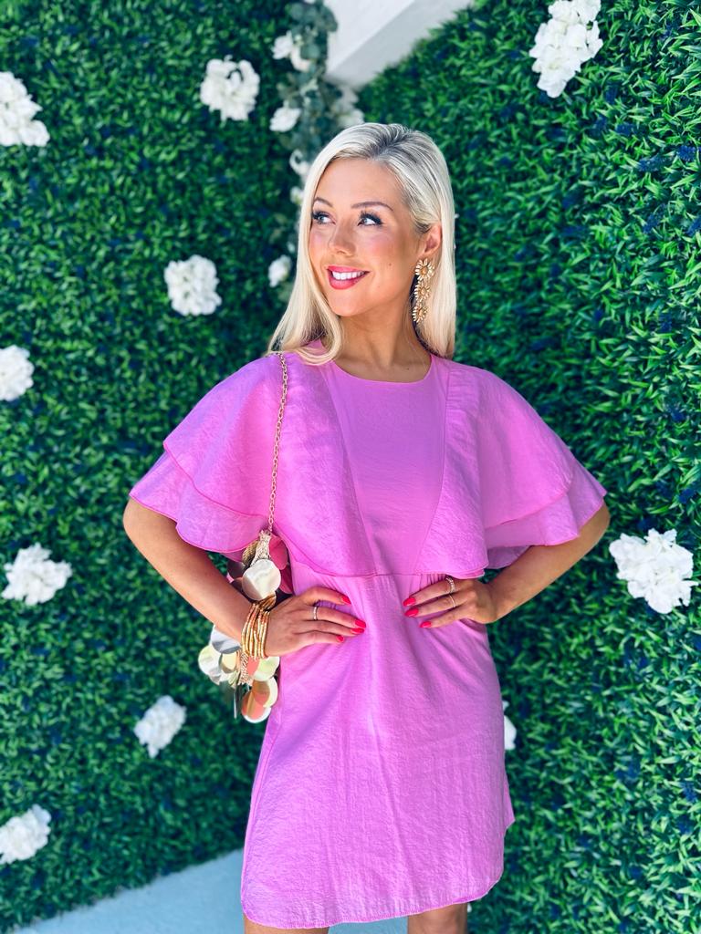 Sinead Detail Mini Dress Pink