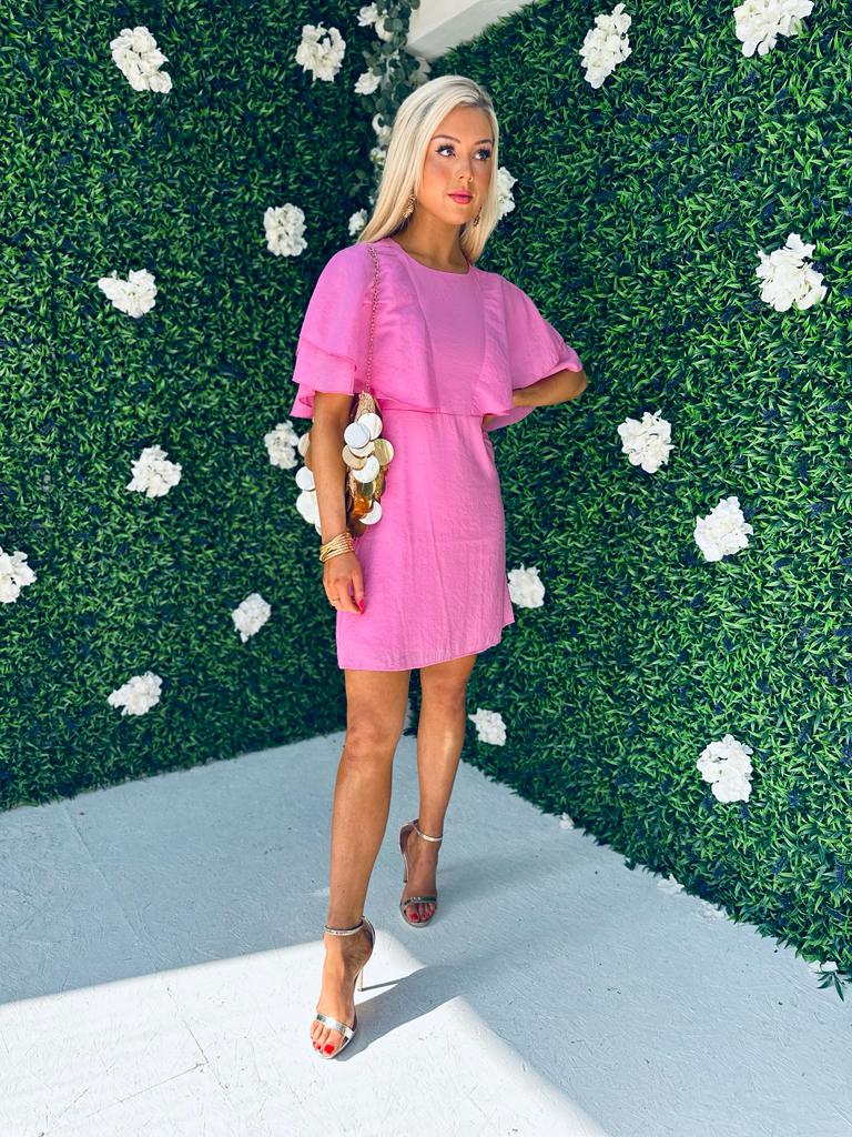 Sinead Detail Mini Dress Pink
