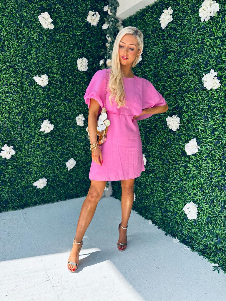 Sinead Detail Mini Dress Pink