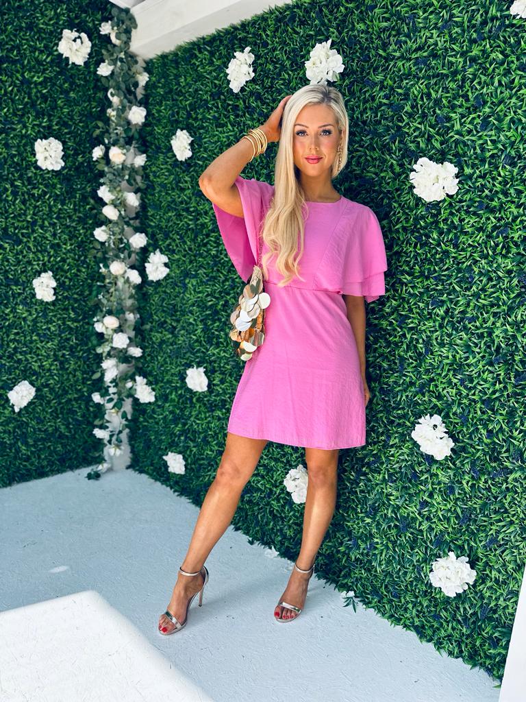 Sinead Detail Mini Dress Pink
