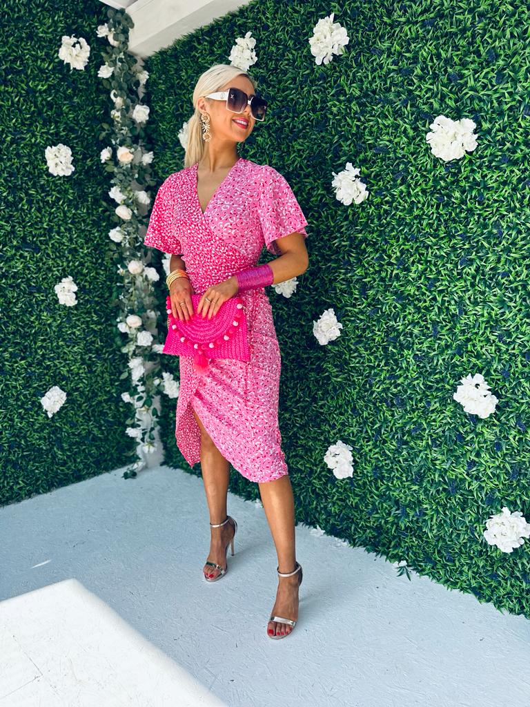 Esme Midi Dress Splash Pink