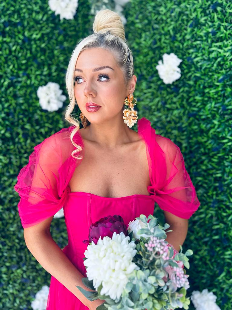 Jayn Occasion Maxi Dress Hot Pink