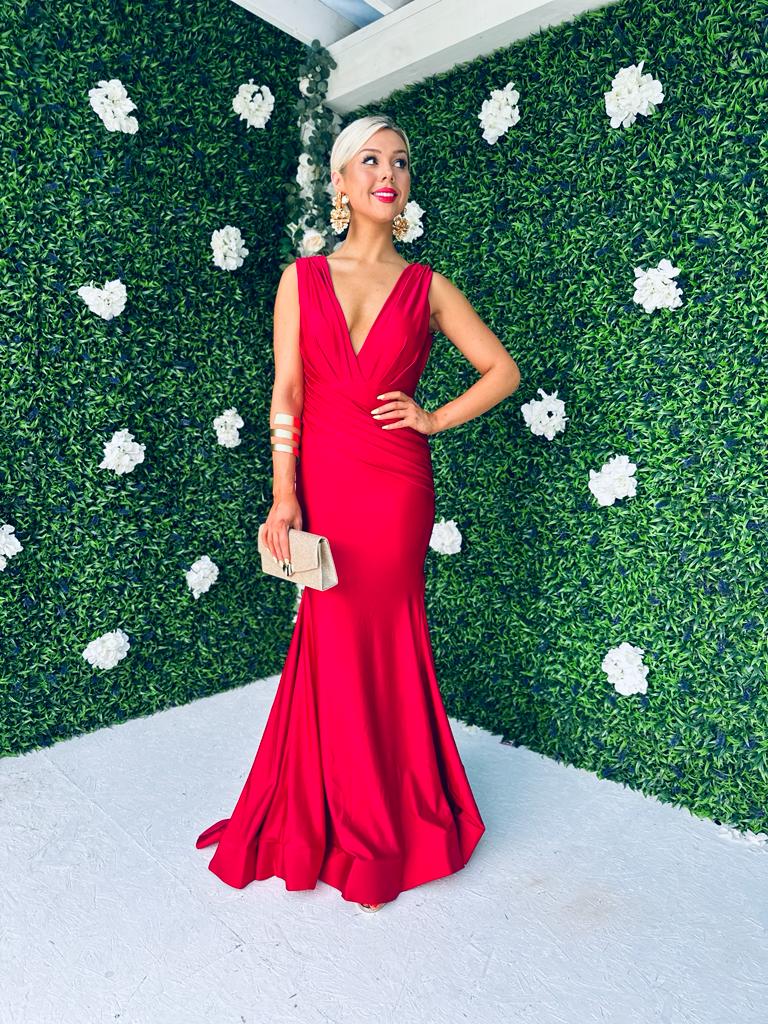 Paris Evening Maxi Dress Rouge