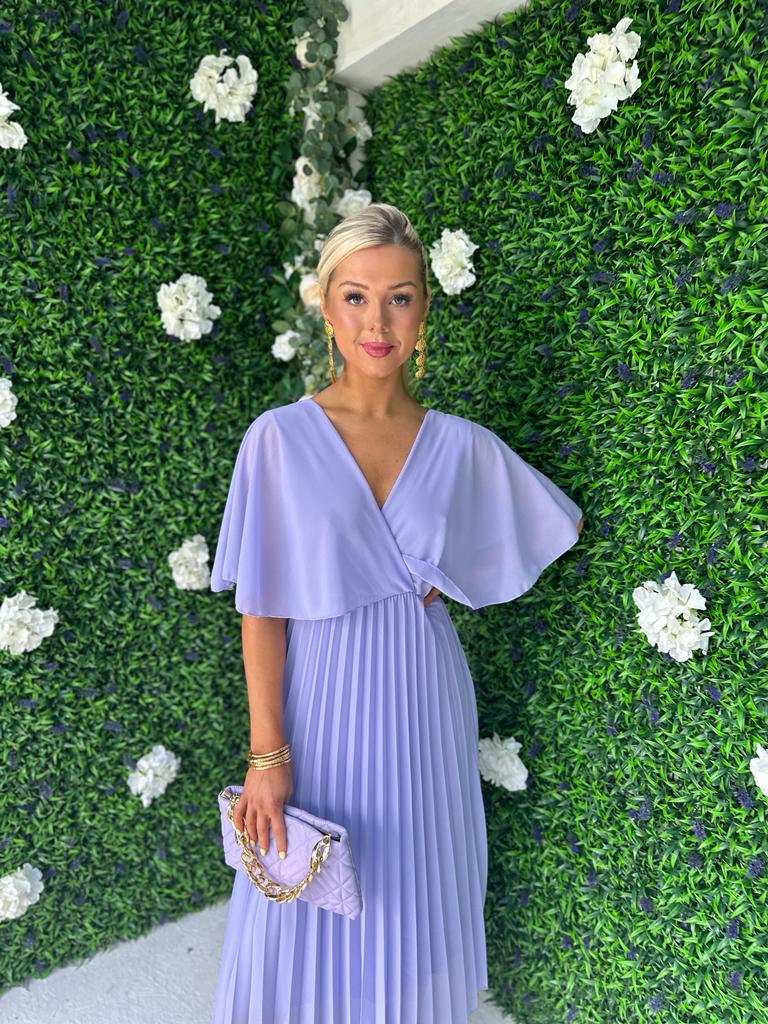 Fergie Pleated Dress Lavender