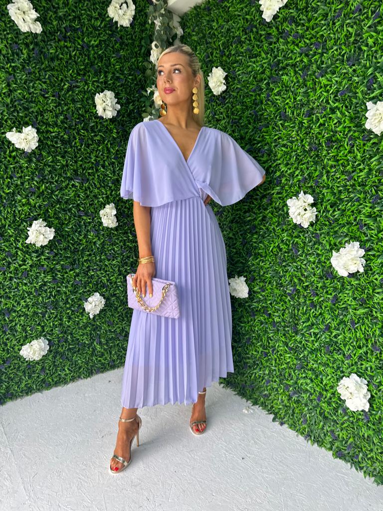 Fergie Pleated Dress Lavender