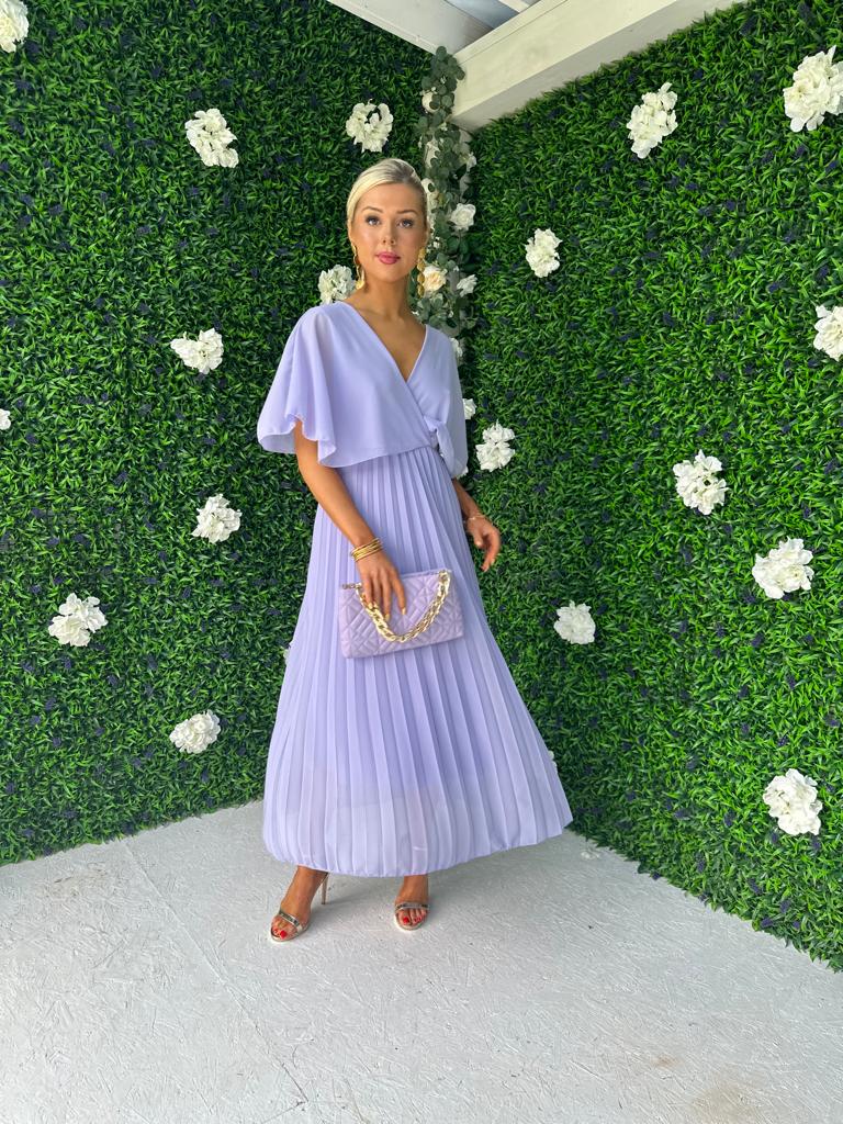 Fergie Pleated Dress Lavender