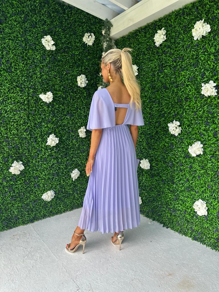 Fergie Pleated Dress Lavender